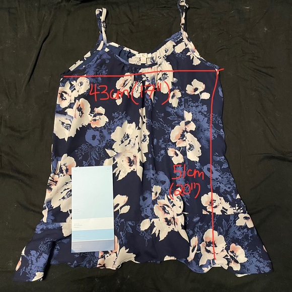 4/$20 | Flowy Tank Top Blouse with Frill Hem - Picture 2 of 6